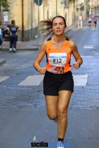 Atlete in gara nella 5 km femminile del 28° Trofeo Maria SS. degli Ammalati