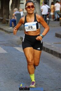 Atlete in gara nella 5 km femminile del 28° Trofeo Maria SS. degli Ammalati