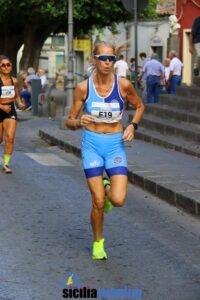 Atlete in gara nella 5 km femminile del 28° Trofeo Maria SS. degli Ammalati