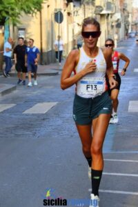Francesca Paone in gara nella 5 km femminile