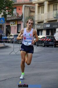 Luca Alfieri in gara sul circuito cittadino