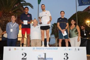 Premiazione degli atleti classificati dal quarto al sesto posto